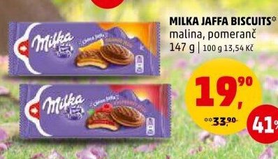 MILKA JAFFA BISCUITS