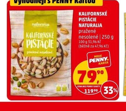 KALIFORNSKÉ PISTÁCIE NATURALIA