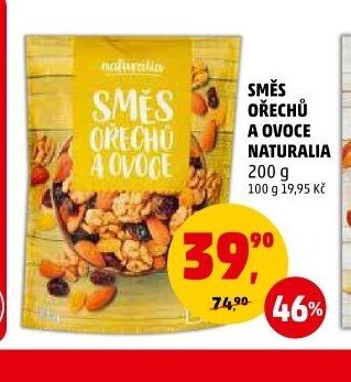 SMĚS OŘECHŮ A OVOCE NATURALIA