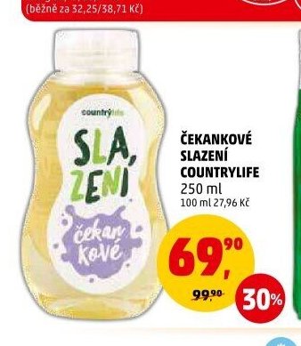Čekankové slazení Countrylife