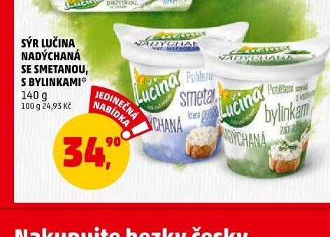 SÝR LUČINA NADÝCHANÁ