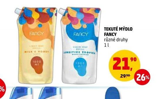 TEKUTÉ MÝDLO FANCY různé druhy 1 l