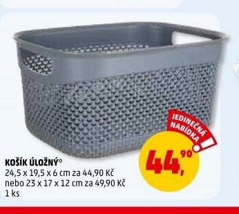 KOŠÍK ÚLOŽNÝ 24,5 x 19,5 x 6 cm nebo 23 x 17 x 12 cm