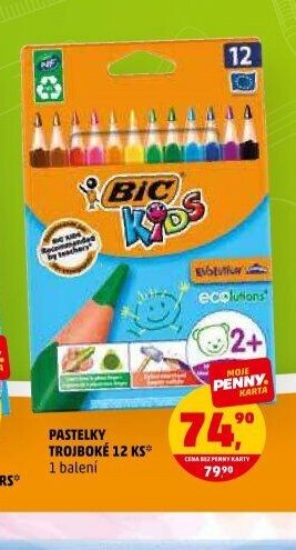 PASTELKY TROJBOKÉ 12 KS
