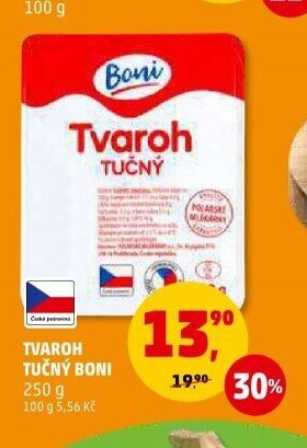 Tvaroh tučný Boni