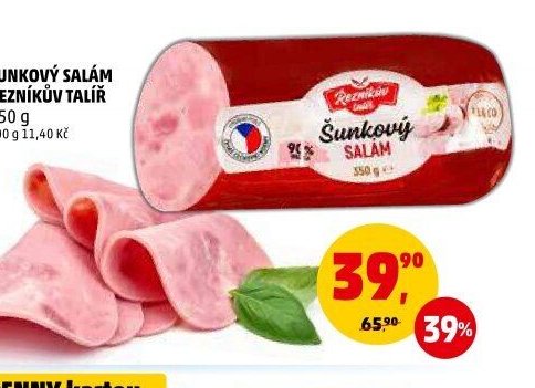 Šunkový salám Řezníkův talíř 350 g