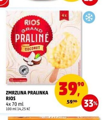 Zmrzlina Pralinka Rios 4x 70 ml