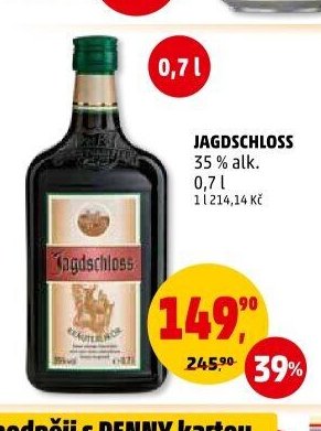 JAGDSCHLOSS 35 % alk. 0,7 l