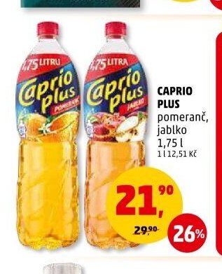 CAPRIO PLUS pomeranč, jablko 1,75 l