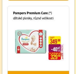 Pampers Premium Care dětské plenky, různé velikosti