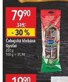 Čabajská klobása Gyulai