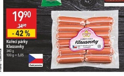 Kuřecí párky Klausovky