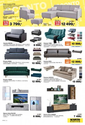 akční leták Sconto nábytek 22.7.2022-11.8.2022