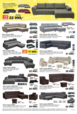 akční leták Sconto nábytek 22.7.2022-11.8.2022