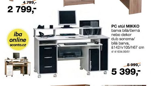 PC stůl MIKKO