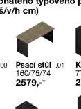 Psací stůl 160/75/74