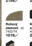 Rohový element 74/2/74