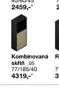 Kombinovaná skříň 77/185/40