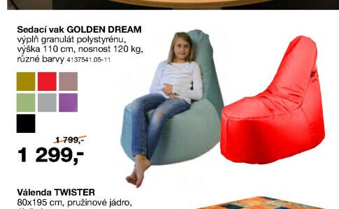 Sedací vak GOLDEN DREAM