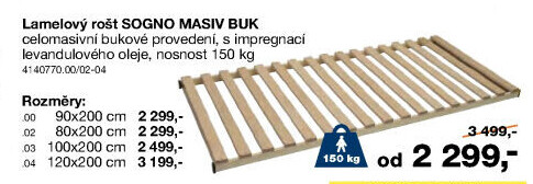 Laťkový rošt Sogno