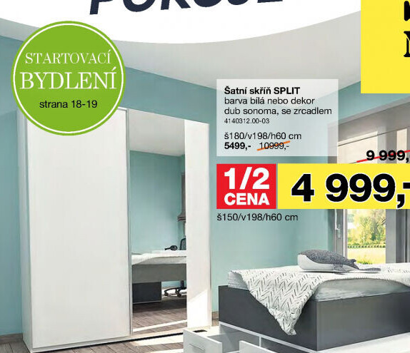 Šatní skříň Split