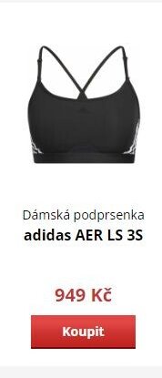 Dámská podprsenka adidas AER LS 3S