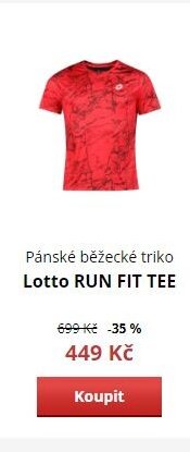 Pánské běžecké triko Lotto RUN FIT TEE