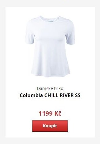 Dámské triko Columbia CHILL RIVER SS