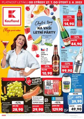 akční leták Kaufland 27.7.2022-2.8.2022