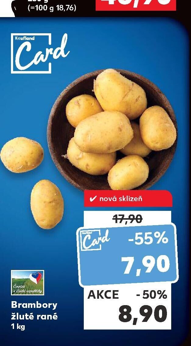 Brambory žluté rané