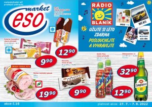 akční leták ESO MARKET 27.7.2022-7.8.2022