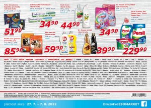 akční leták ESO MARKET 27.7.2022-7.8.2022
