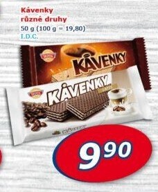 Oplatky Kávenky Sedita