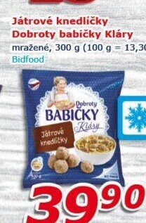 Knedlíčky játrové mražené Dobroty Babičky Kláry