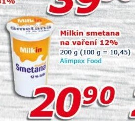Smetana Milkin 12%