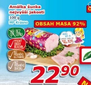 Šunka Amálka nejvyšší jakosti Krásno