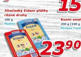 Sýr Eidam Jihočeský Madeta