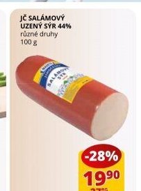JČ salámový uzený sýr 44% 100 g