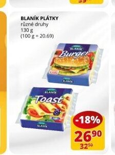 Blaník plátky 130 g