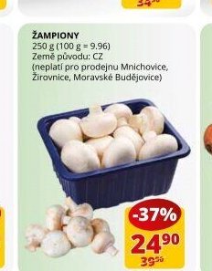 Žampiony 250 g