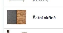 Šatní skříně