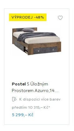 Postel S Úložným Prostorem Azurro, 14... - Möbelix akcniletaky.com