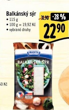 Balkánský sýr Madeta