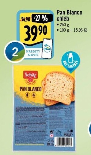 Chléb bez lepku Pan Blanco Schär