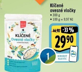 Klíčené ovesné vločky bez lepku Semix