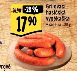 Klobása hasičská vypékačka