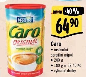 Nápoj instantní obilninový Caro Nestlé