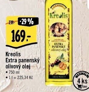 Olivový olej extra panenský Kreolis