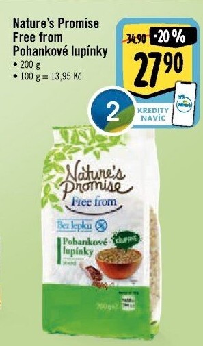 Pohankové lupínky bez lepku Free From Nature'