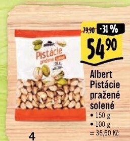 Pražené pistácie Albert